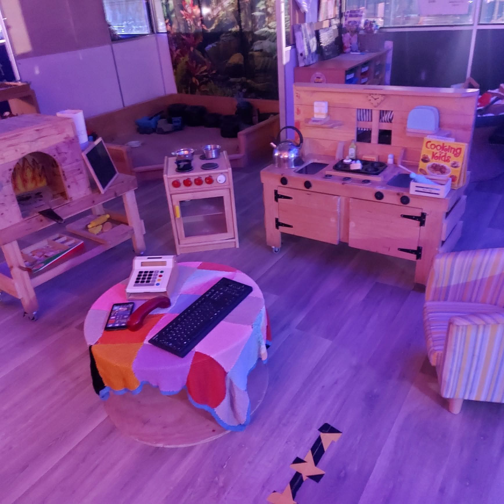 Children playing at Cwmdu nursery