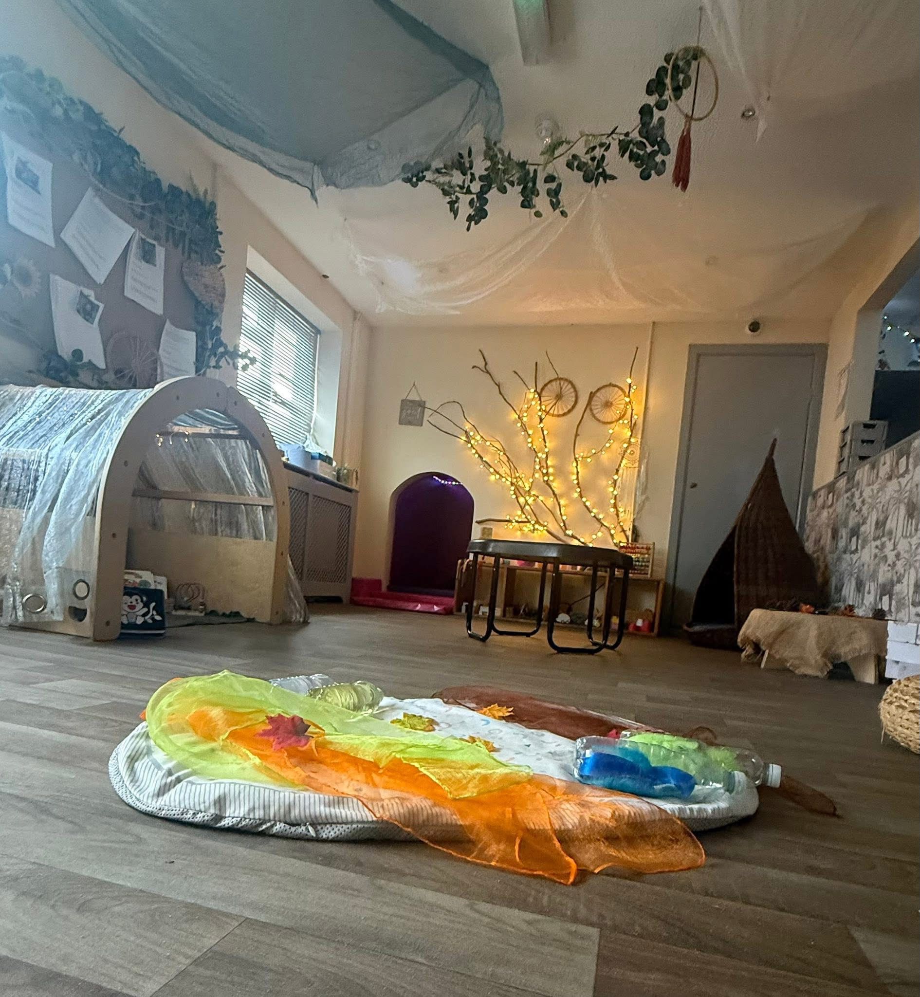 Children enjoying imaginative play at our Fforestfach nursery