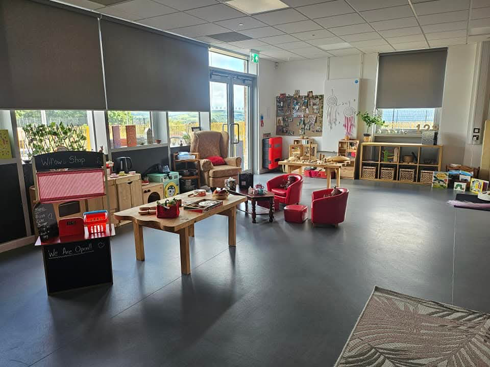 Creative indoor setup at our Morriston Tan Y Lan nursery site